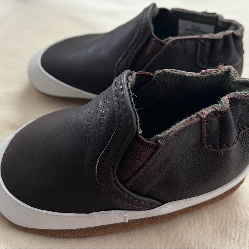 Robeez Soft Sole Baby Shoe | *LIKE NEW* | 6-12 Months | Brown
